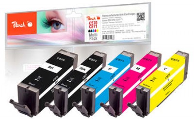 PGI-570 / CLI-571 Compatible Inkjet Cartridges (Set of 5)